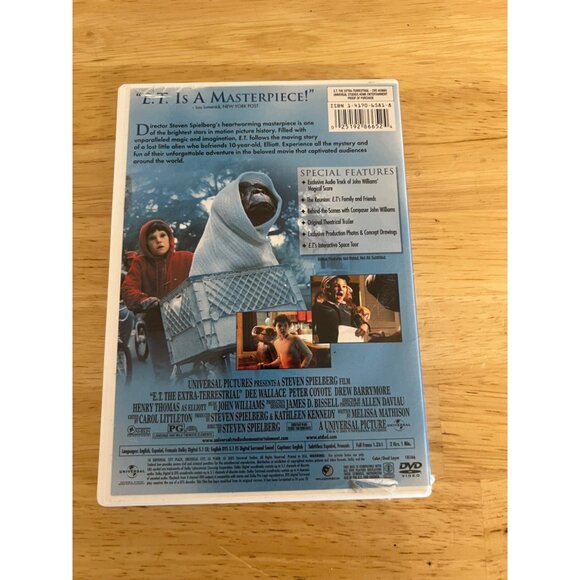 E.T. The Extra-Terrestrial DVD Full Screen 2005 Sci-Fi Movie Spielberg Pre-Owned - Picture 4 of 6